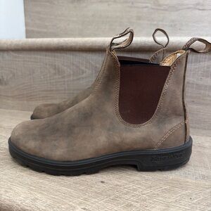 Blundstone Men's Brown Leather Boots US men’s 8, Women’s 10.5, AU 7.5